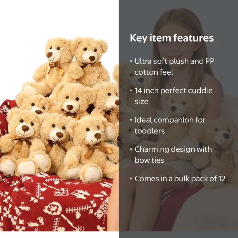 MaoGoLan, stuffed animal, 14 inch teddy bear, plush toy - Walmart.com