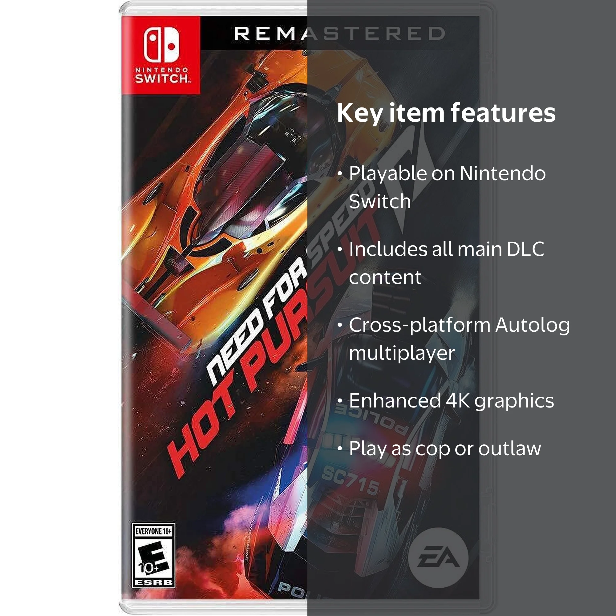 Need for Speed: Hot Pursuit Remastered - Nintendo Switch - Walmart.com