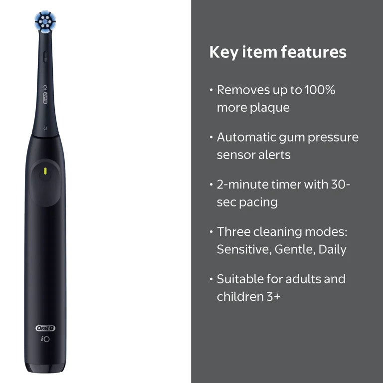 Oral-B, Electric Toothbrush, iO Series 2 Rechargeable Night Black