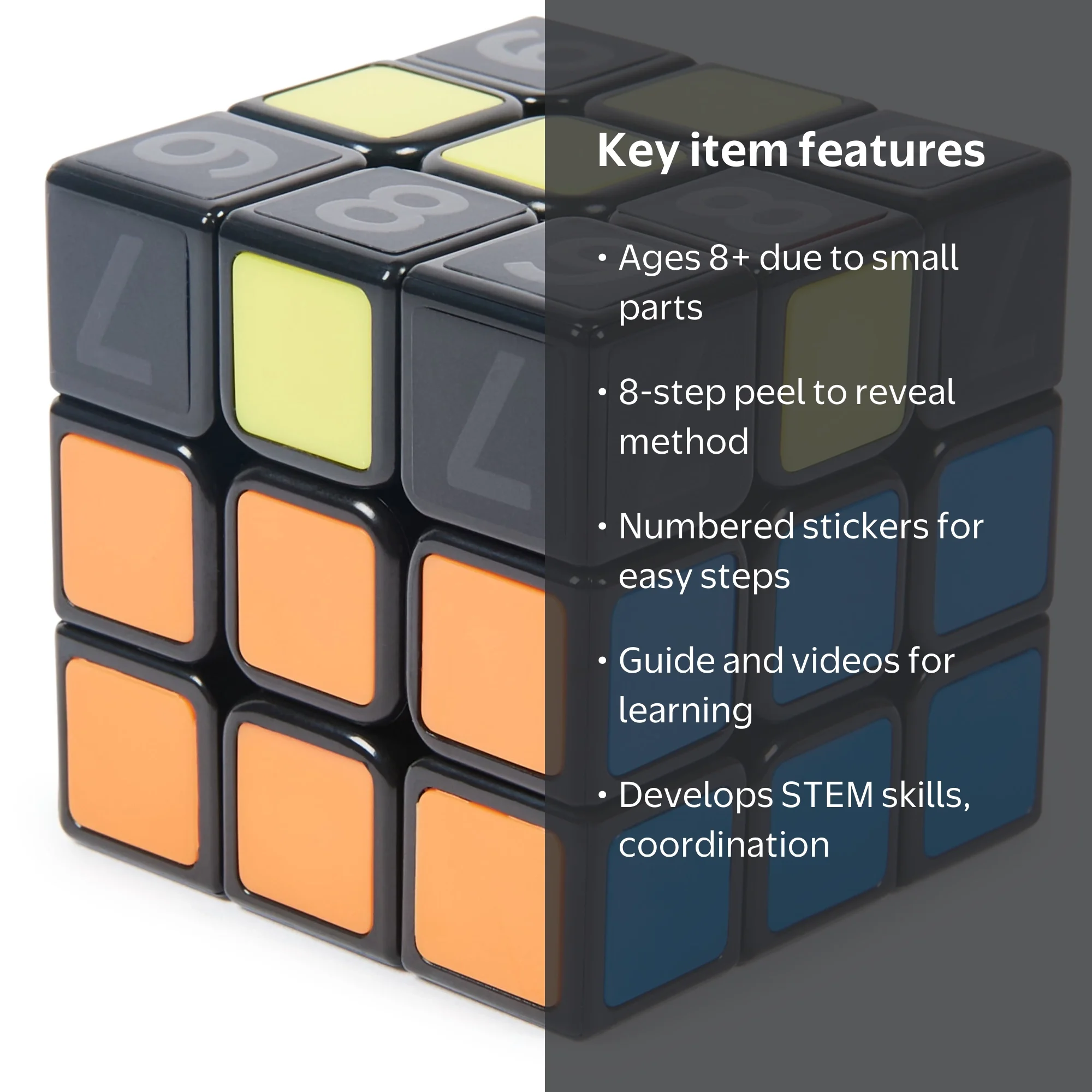 Rubik's Cube, Rubik‚Äôs Coach Cube, Learn to Solve 3x3 for Ages 8+