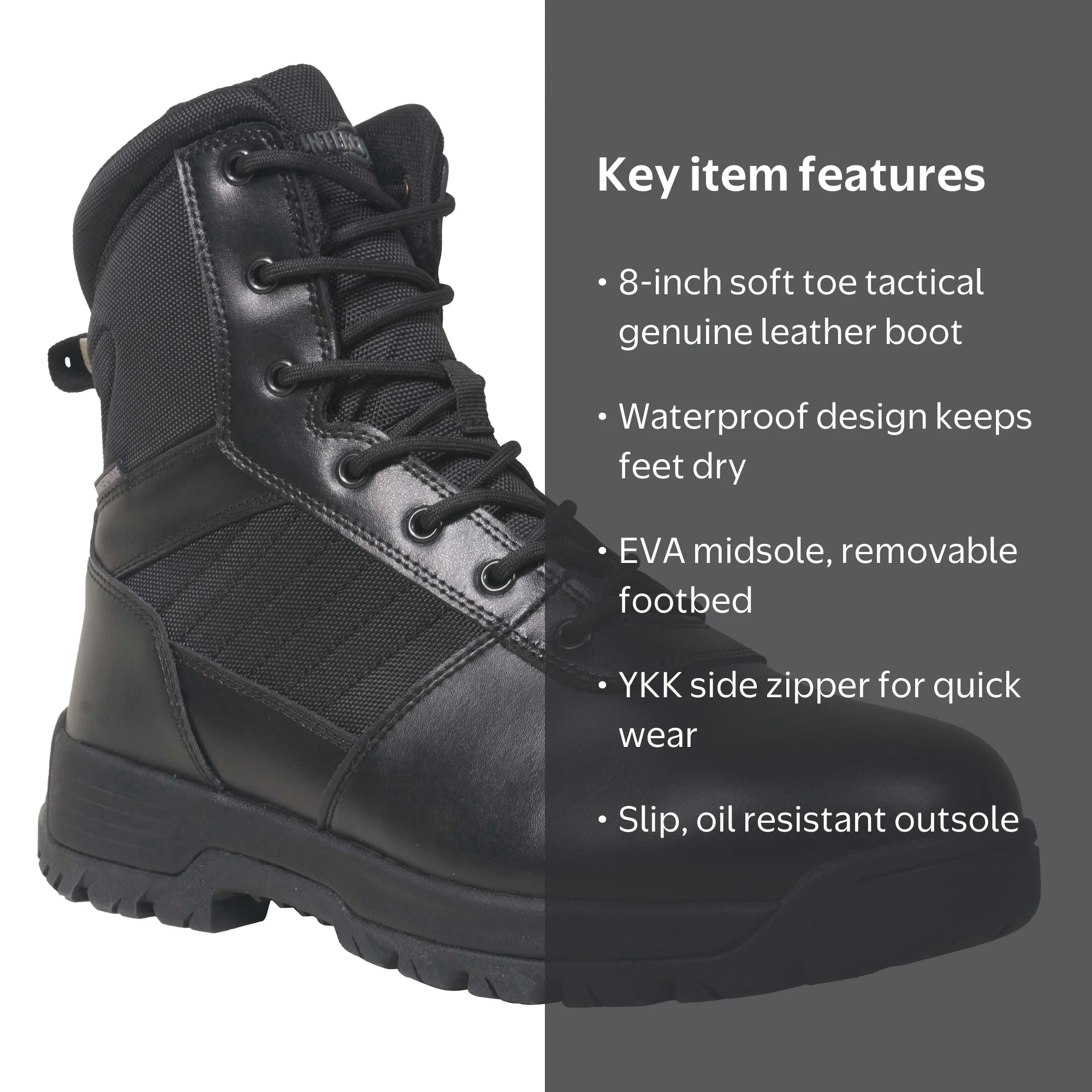 Interceptor Jarret Tactical Boots - Waterproof - Walmart.com