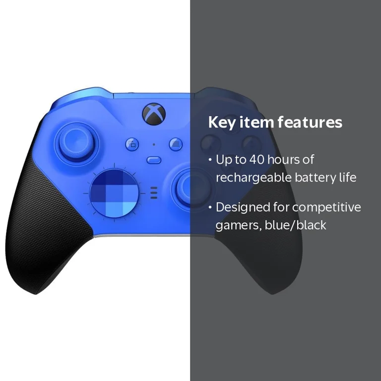 XBOX, Wireless Controller, Elite Series 2 Core, Blue - Walmart.com