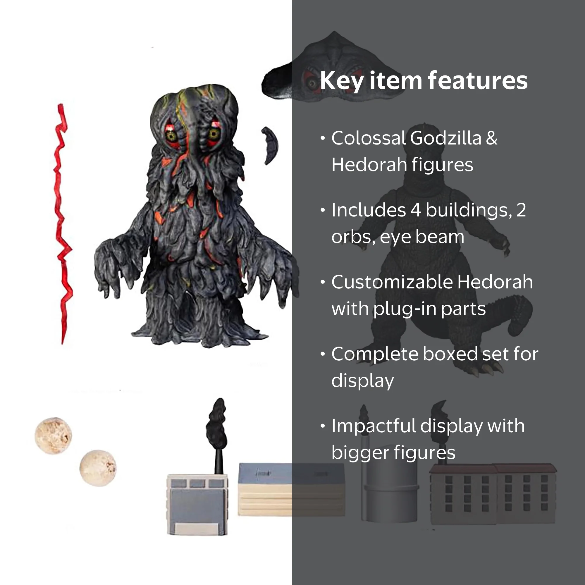 5 Points XL Godzilla vs Hedorah Action Figure Box Set with