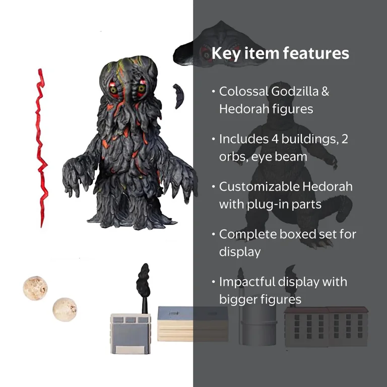 5 Points XL Godzilla vs Hedorah Action Figure Box Set with