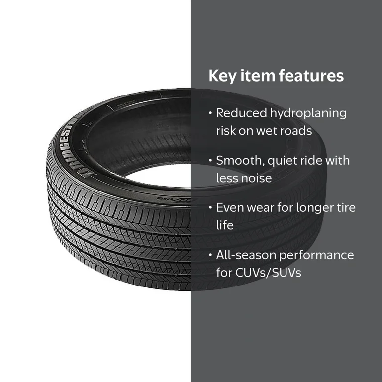 Bridgestone, Passenger Tire, 225/55R18 98H, All Season - Walmart.com