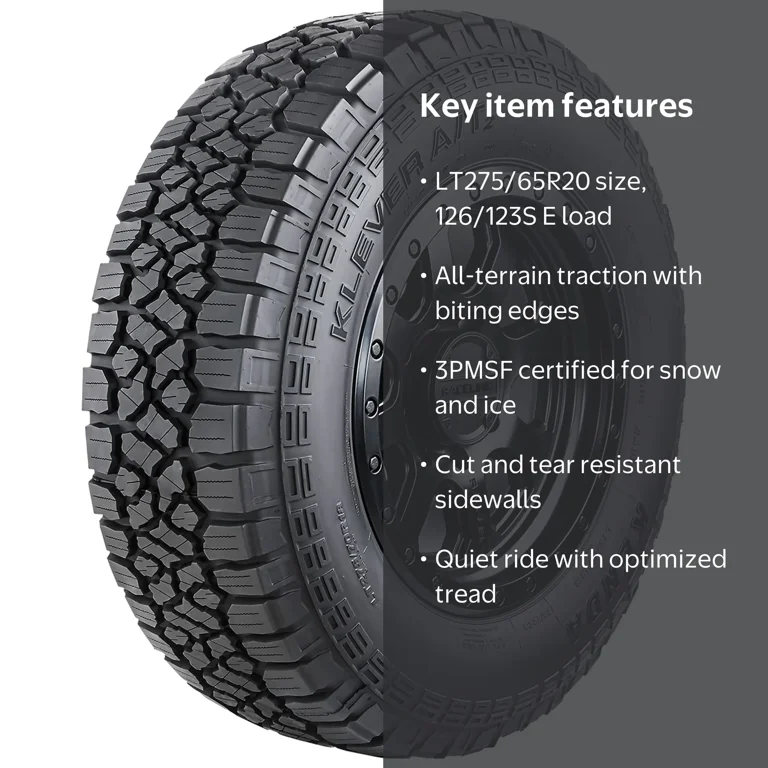 Kenda, All Terrain Light Truck Tire, LT275/65R20, E Load Range