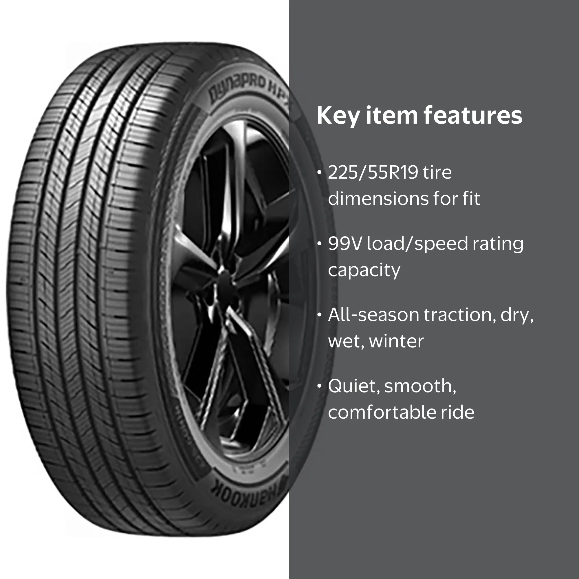 Hankook Dynapro HPX (RA43) 225/55R19 99V All season tire for CUV
