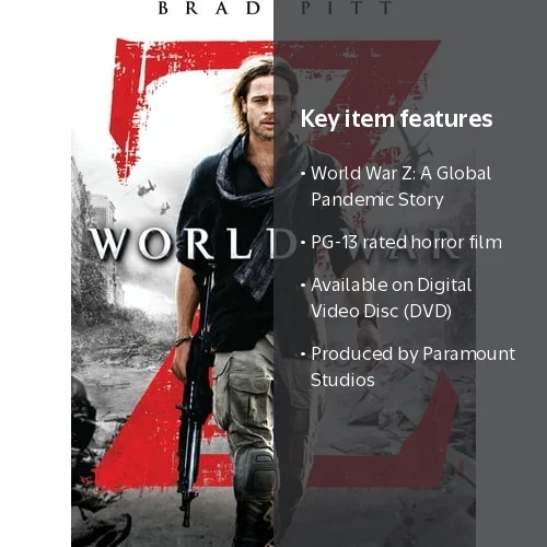 Paramount Home Video, World War Z (DVD), Horror, PG-13 - Walmart.com