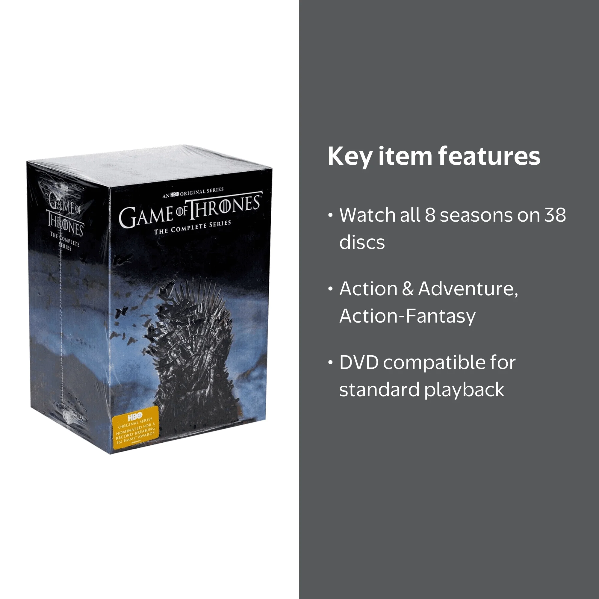 Game Of Thrones: Complete Series Seasons 1-8 Full DVD Box Set