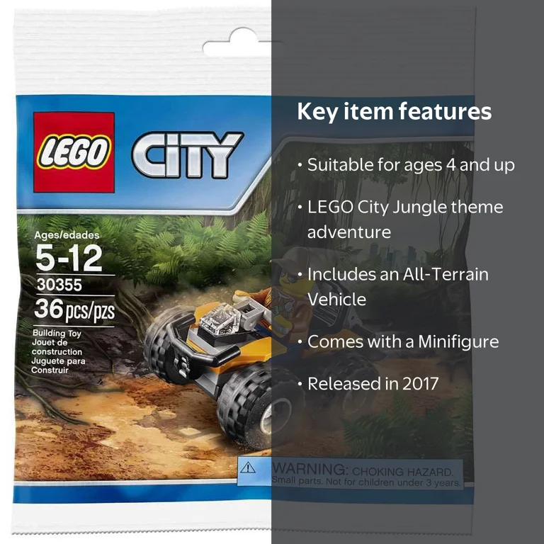 LEGO, City Jungle ATV Mini Set, 30355, 2 Mini Figures - Walmart.com