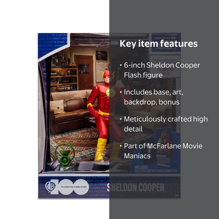 McFarlane Toys Sheldon Cooper as Flash Movie Maniacs 6