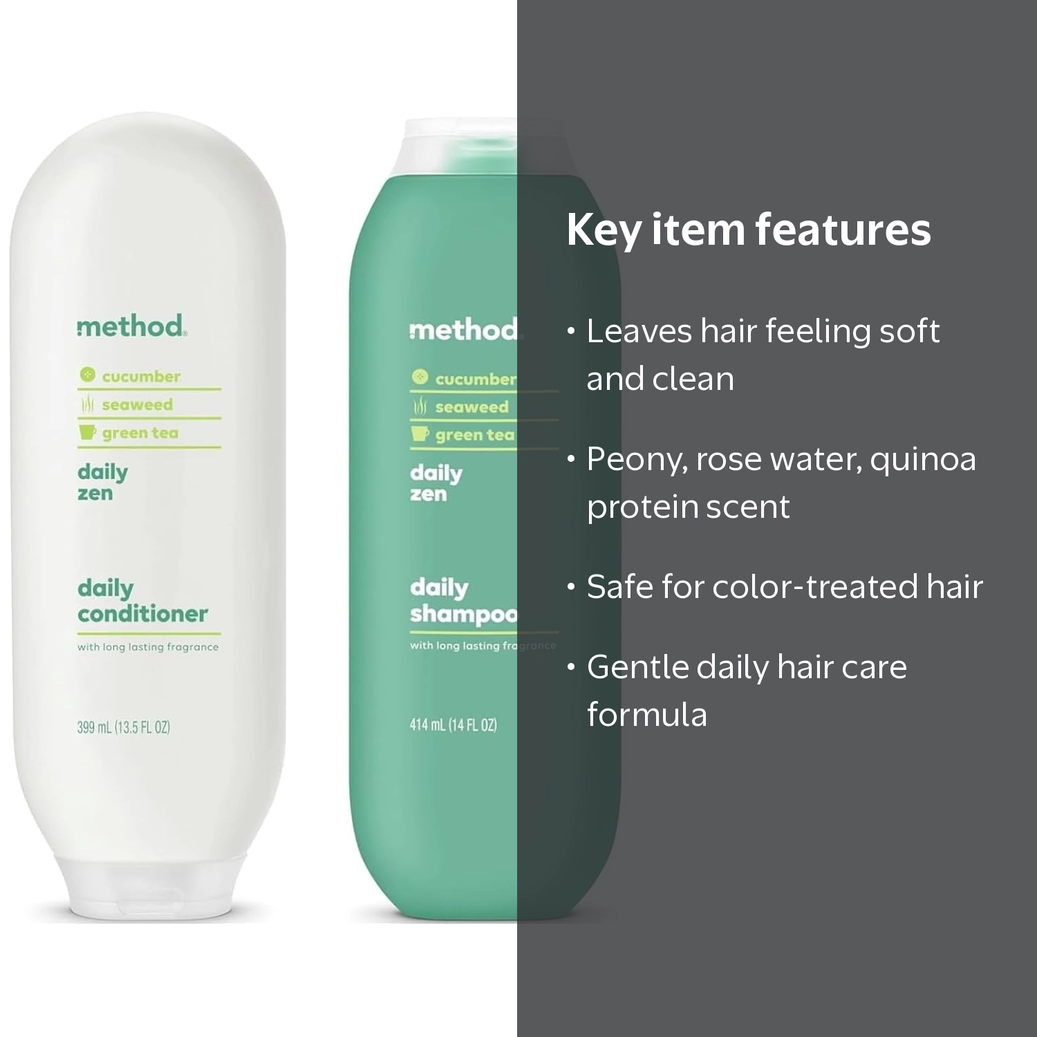 Method Daily Zen Shampoo and Conditioner, Gentle Daily Hair Care
