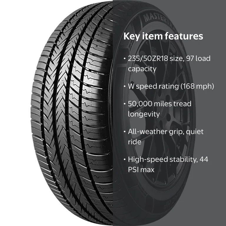Mastertrack, Passenger Tire, 235/50ZR18, High Performance All