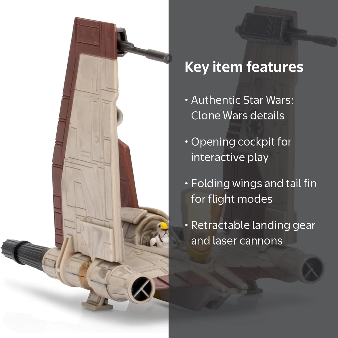 Star Wars Micro Galaxy Squadron V-19 Torrent Starfighter - 5