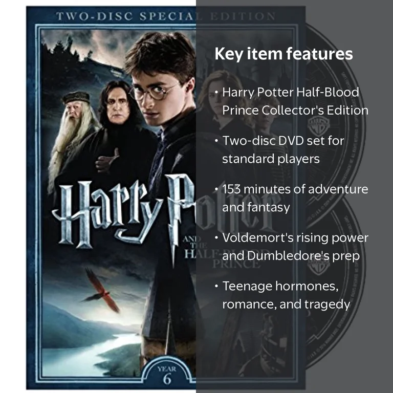 Harry Potter and the Half-Blood Prince SE (2-Disc) DVD - Walmart.com