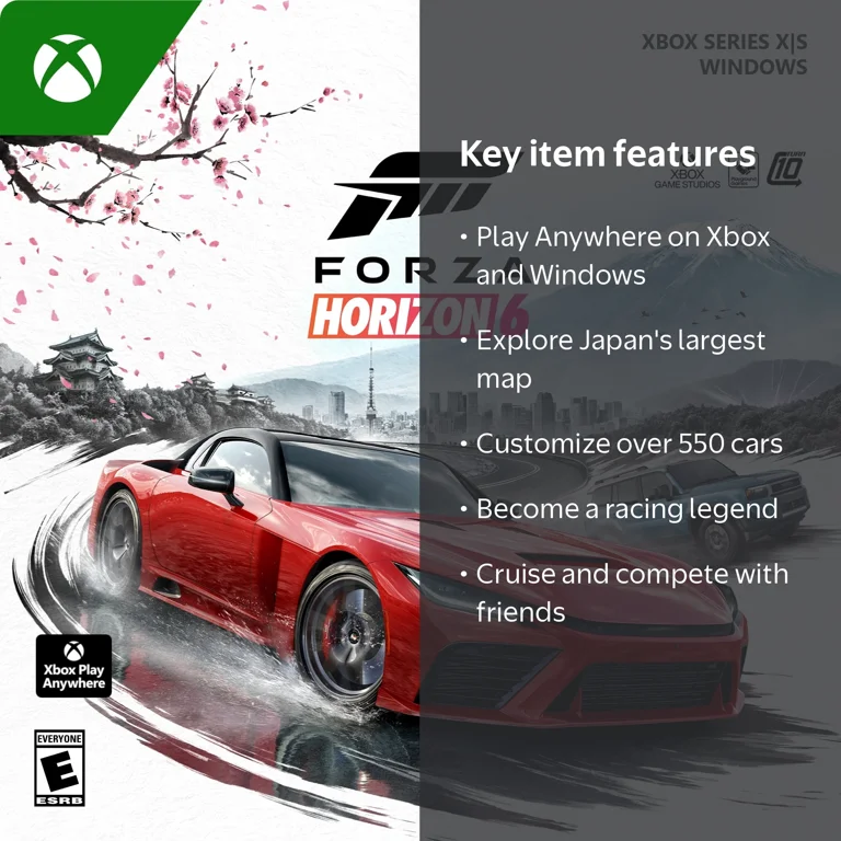 XBOX, Forza Horizon 6, Xbox Play Anywhere, Digital Code, Series X