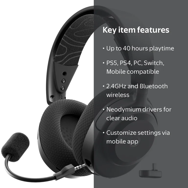 SteelSeries, Headphones, Wireless Multi-Platform Gaming Headset