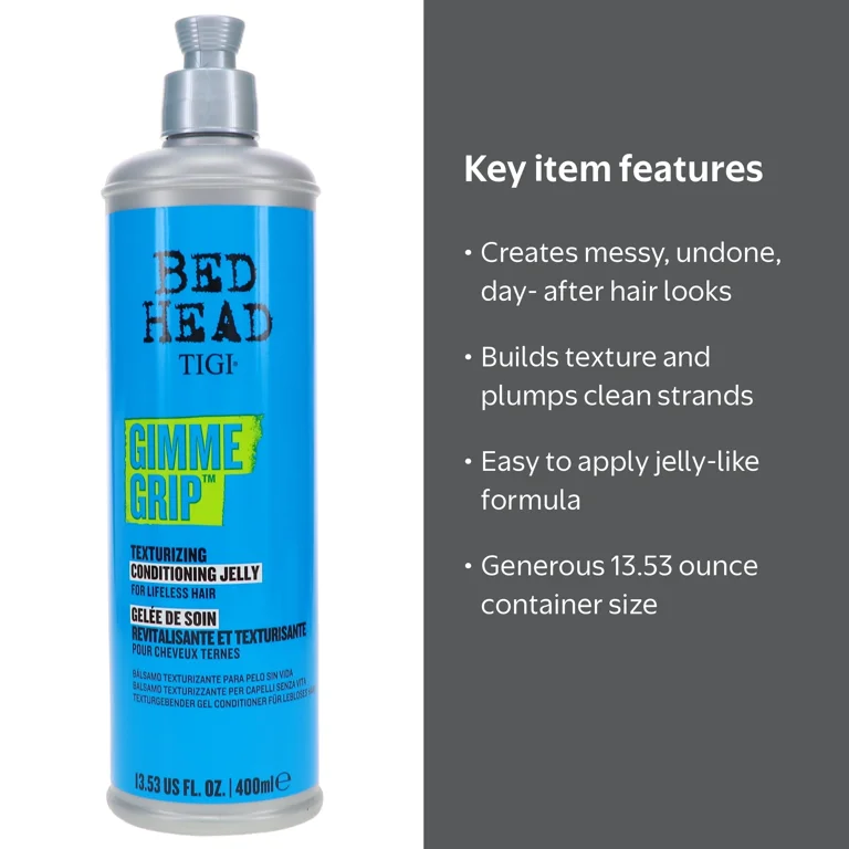 TIGI Bed Head Gimme Grip Texturizing Jelly, 13.53 oz - Walmart.com