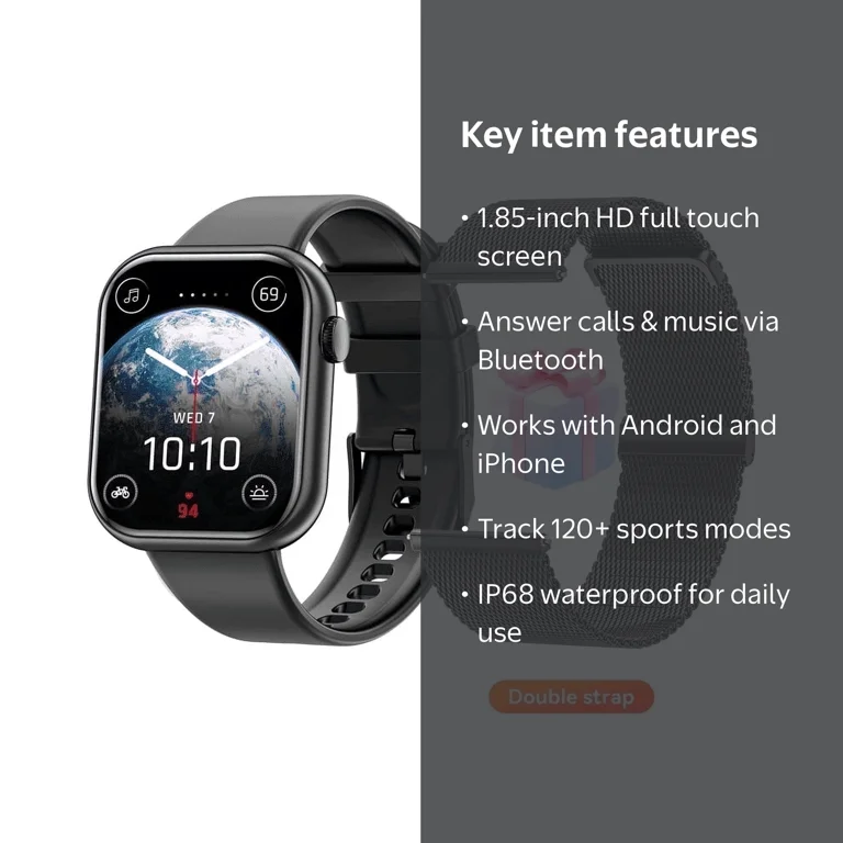 Mingdaln 2025 New 1.85-inch Men Women's Smartwatch with Answer