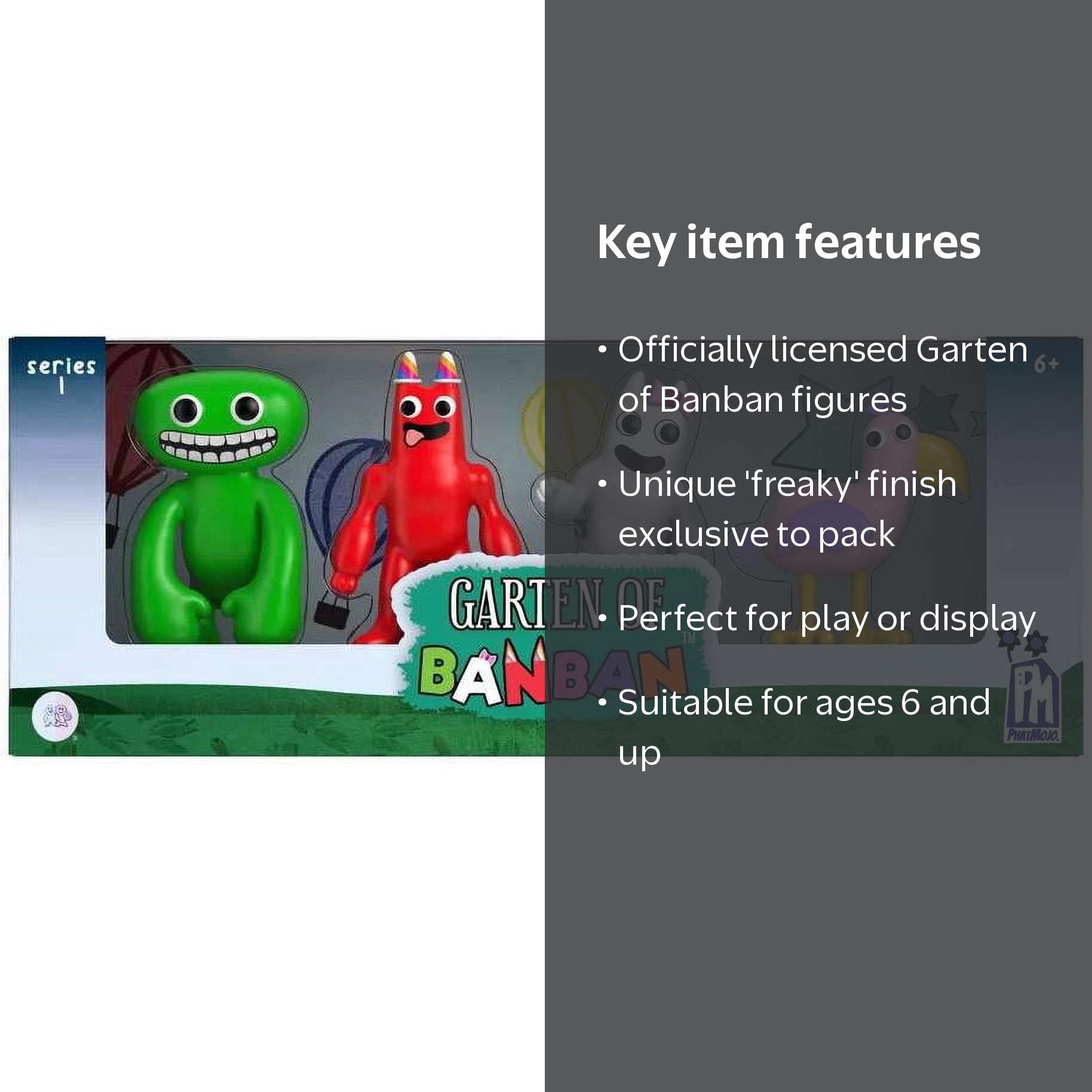 PhatMojo Garten of Banban Series 1 Figure Pack, Includes Banban