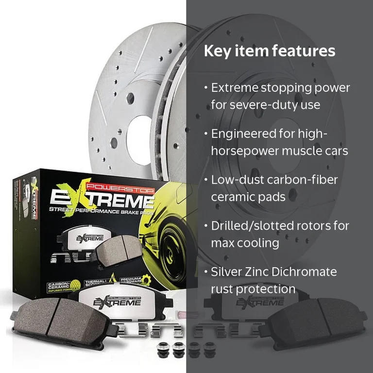 Power Stop Front Z26 Street Warrior Brake Pad and Rotor Kit K4539