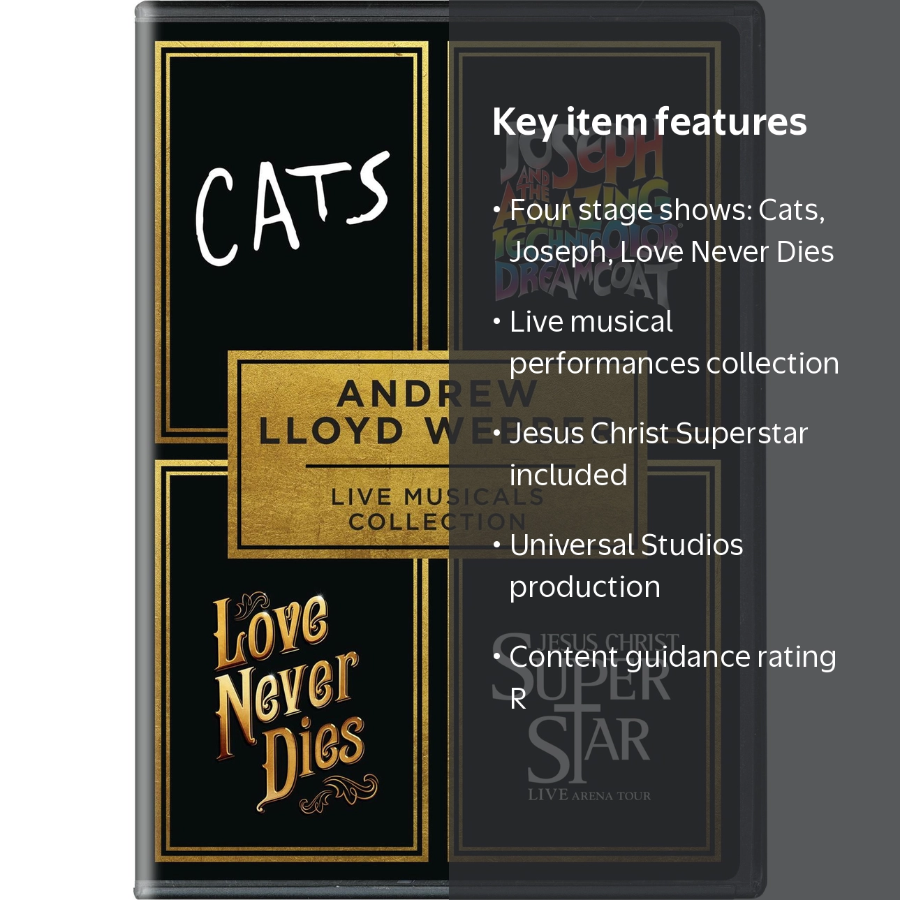 Andrew Lloyd Webber: Live Musicals Collection (DVD), Universal