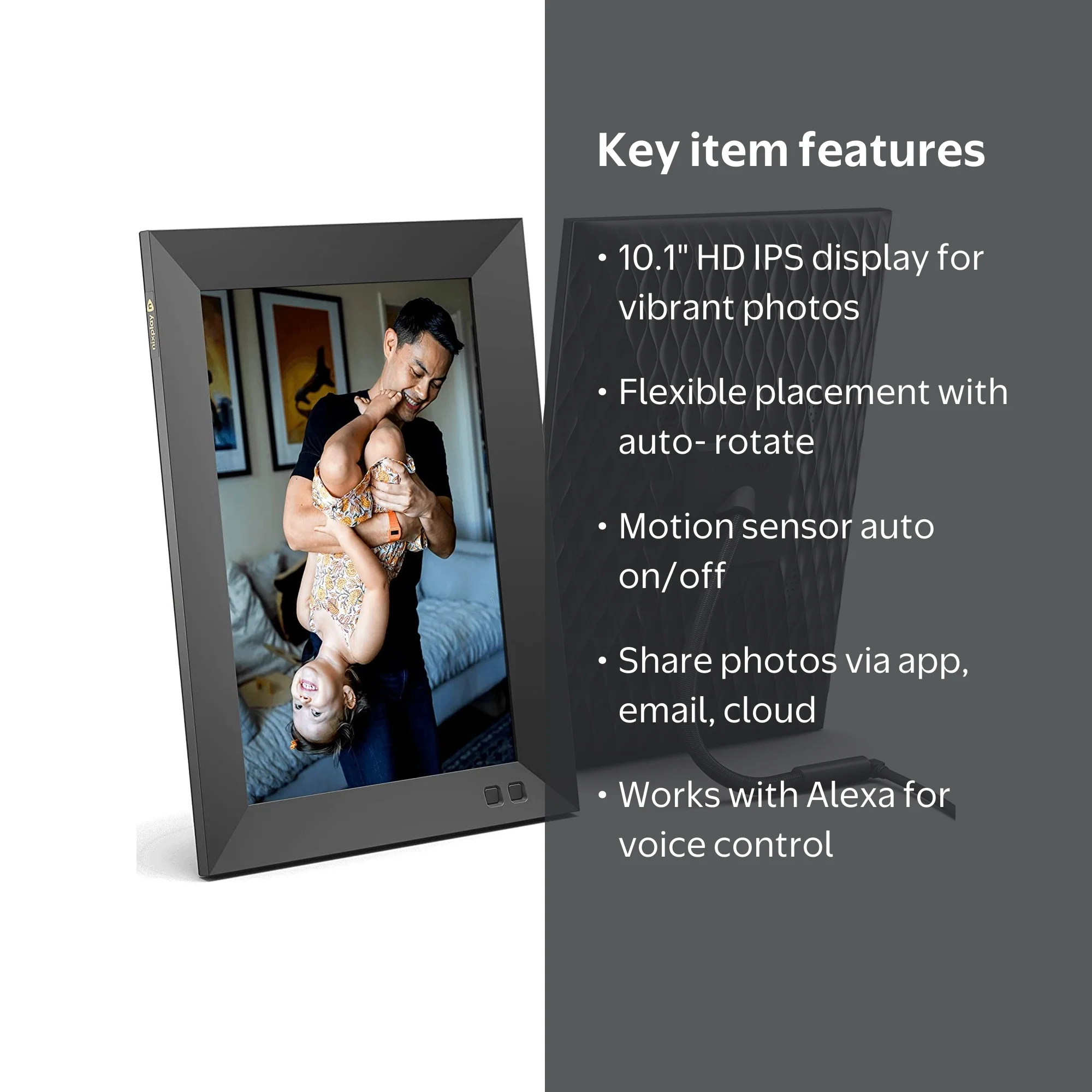 Nixplay 10.1 Inch Smart Digital Photo Frame (W10F) - WIFI Pictures