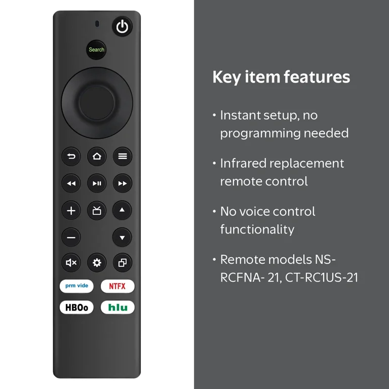 PerFascin IR Remote Control NS-RCFNA-21 for Toshiba TV 2020