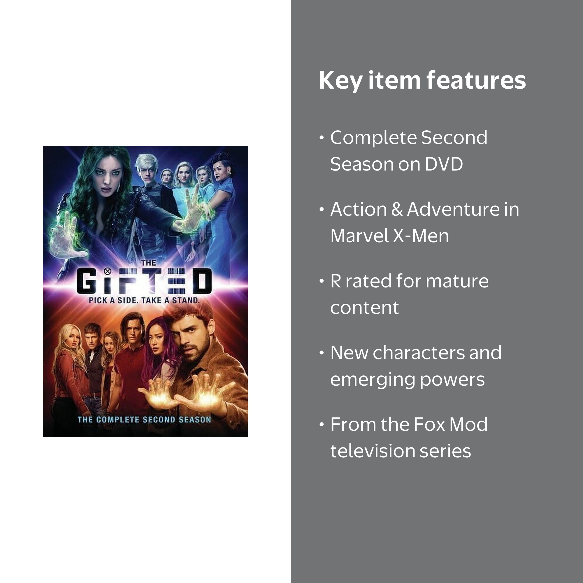 THE GIFTED： THE COMPLETE EDITION The Gifted: the Complete Second Season (DVD, 2018) for sale online
