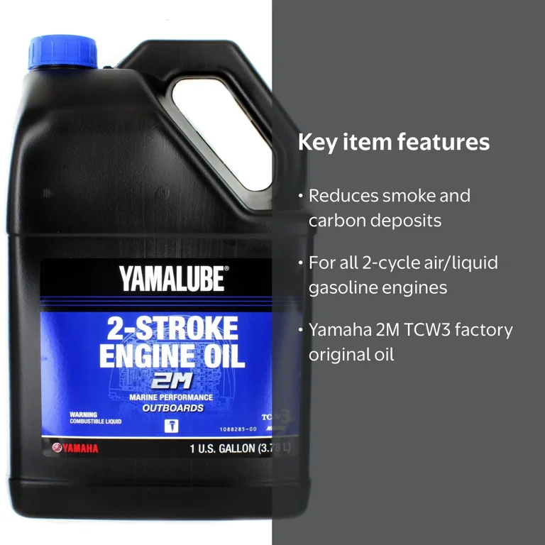 Yamaha, Yamalube 2M Marine 2 Stroke Engine Oil, Gallon - Walmart.com