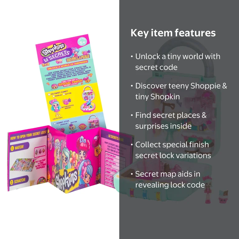 Shopkins Lil' Secrets Secret Lock Playset, Cute Scoops Ice Cream