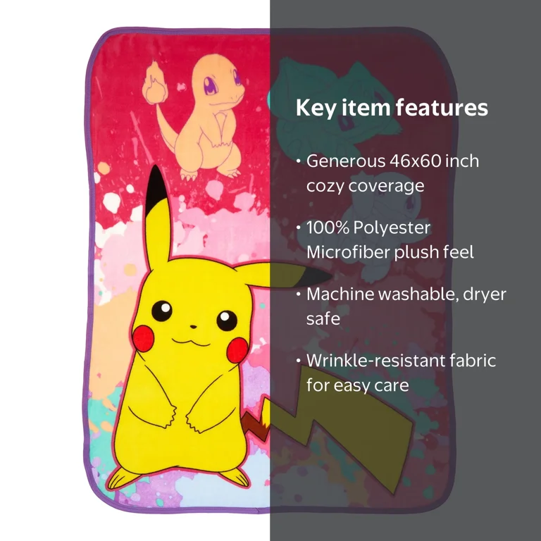 pokemon card blanket Northwest Mink Sherpa Throw Blanket, 60" x 80", Under The Stars : Home & Kitchen lightning bolts Pokemon Trading Card Game Energy