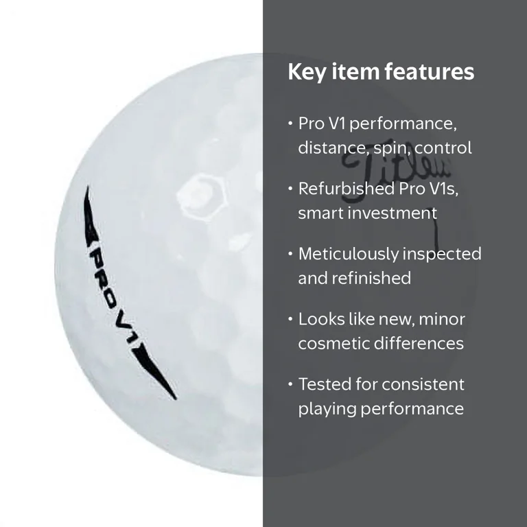 Titleist, Refinished Golf Balls, 12 Pack, Premium Performance