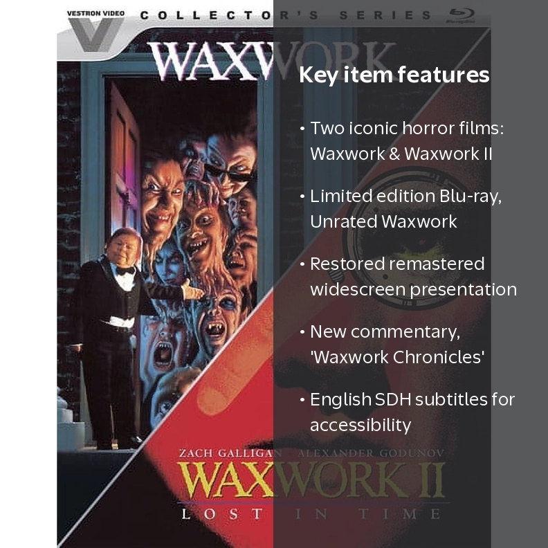 Lionsgate Home Entertainment, Waxwork, Lost in Time, Blu-ray