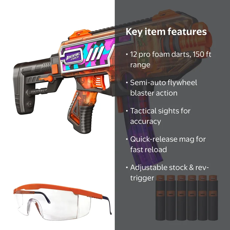 Free Shipping! Adventure Force Tactical Strike Maxim Pro Foam Dart