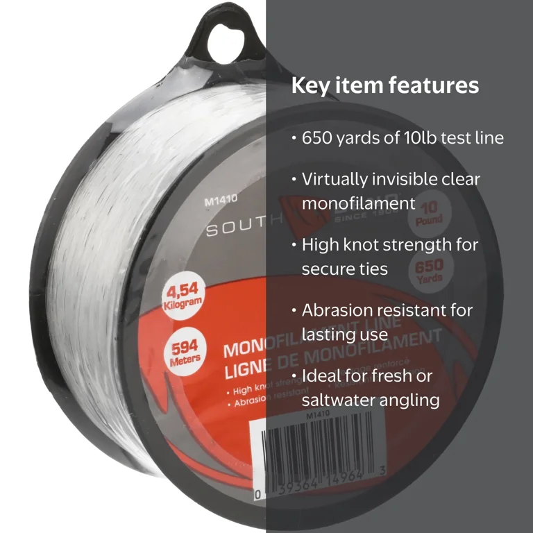 best 10lb mono fishing line SF 10LB/4.5KG Ultra Smooth Monofilament with Spool String Clear Nylon Invisible Fishing Wire 330YDS 0.27MM : Sports & Outdoors but it delivers at the moment of truth South Bend Monofilament 10-Pound Test