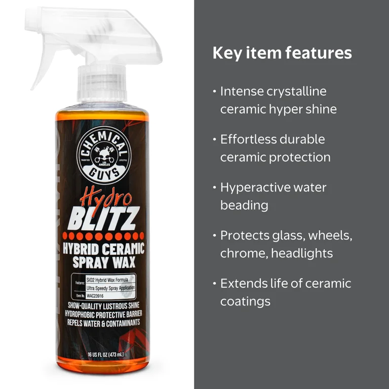 Free Shipping! Chemical Guys HydroBLITZ Hybrid Ceramic Spray Wax