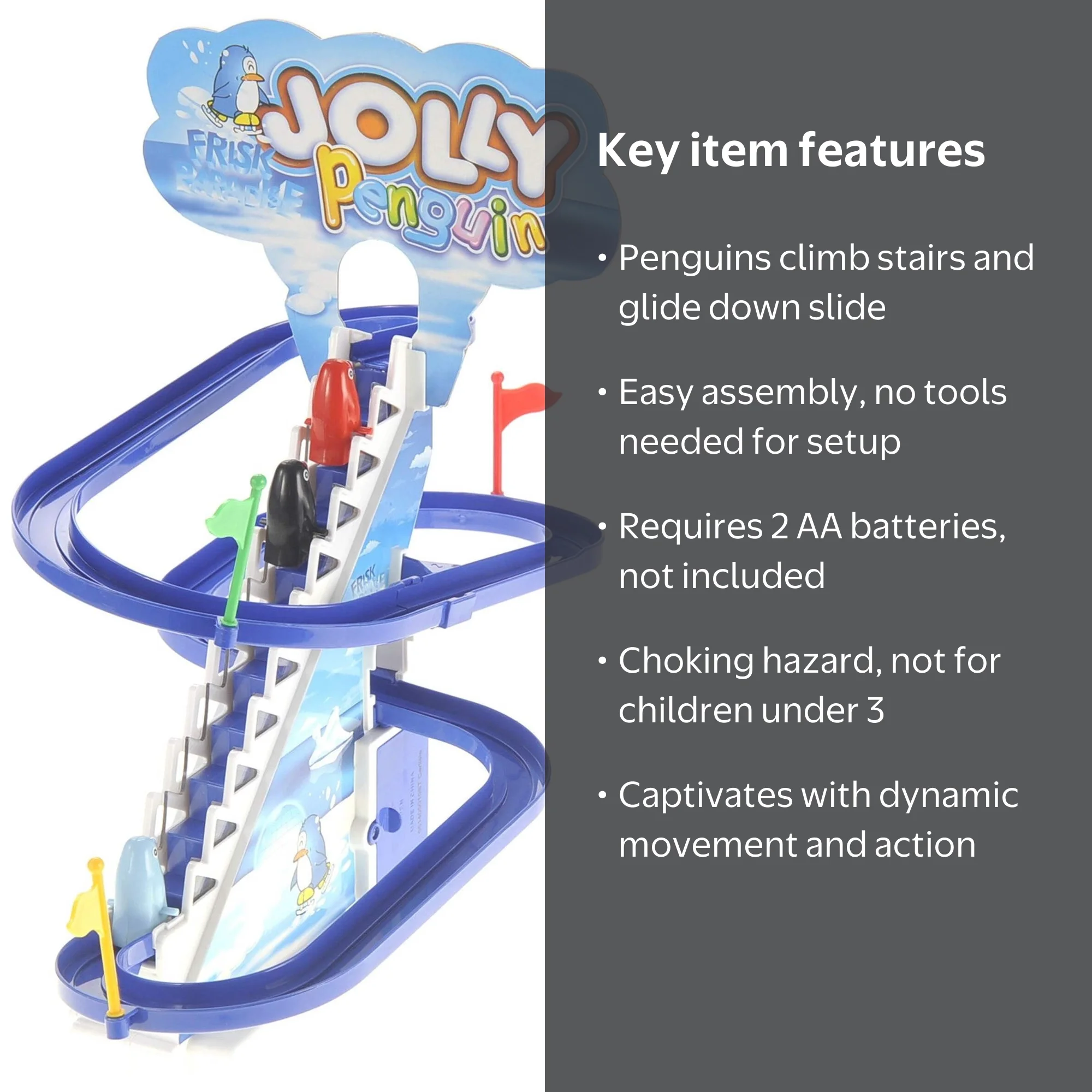 Playful Penguin Race II PP17 Toy with Stairs Climbing and Sliding