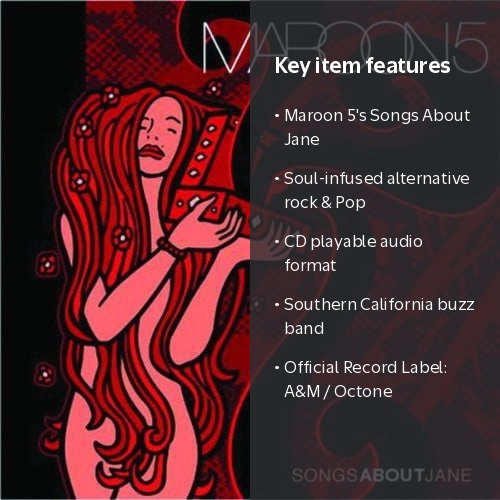 Maroon 5 - Songs About Jane, Music & Performance, CD by A&M