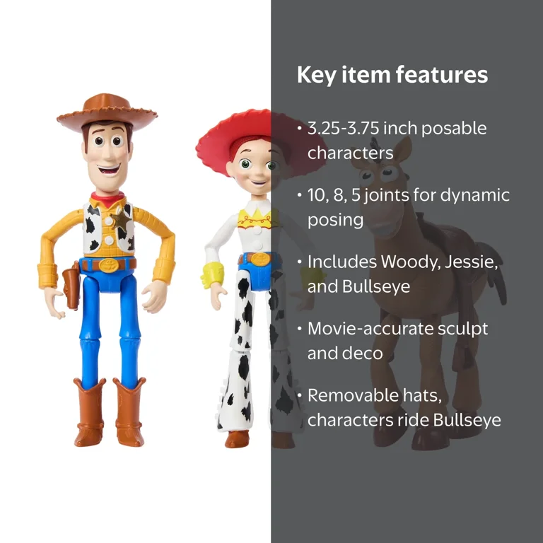 Disney Pixar Storytellers Toy Story 3pk: Woody, Jessie & Bullseye