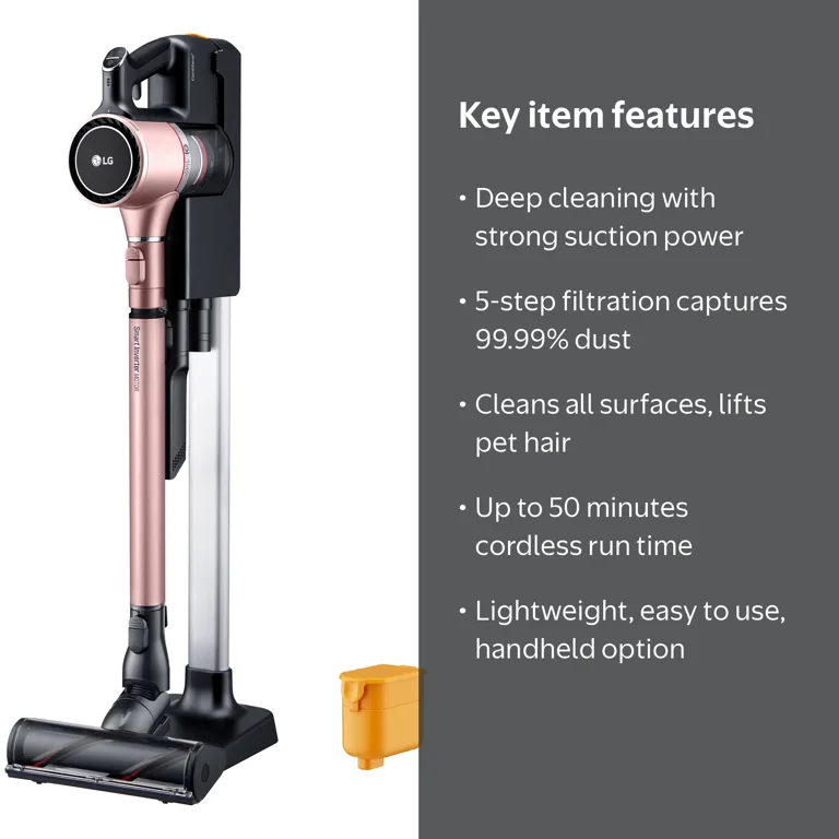 LG Cord Zero A9 Wireless Stick Vacuum Cleaner with Rechargeable