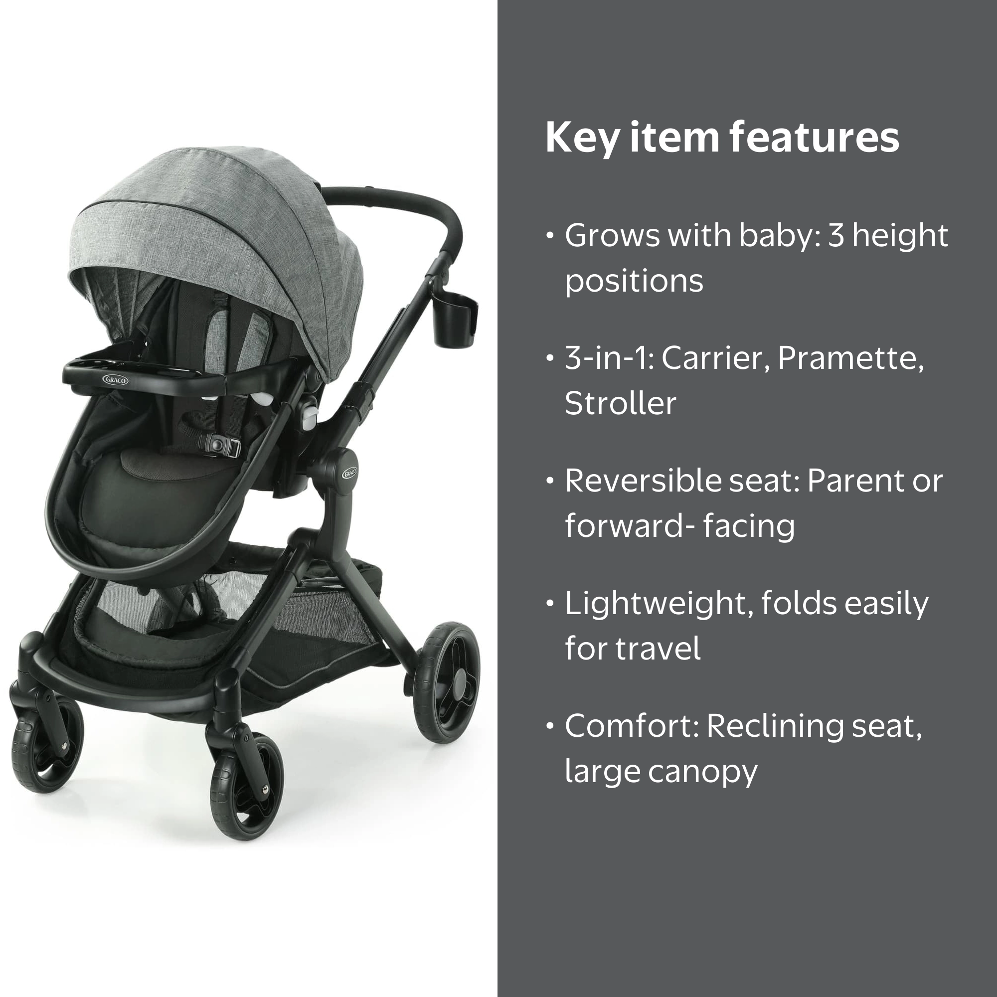city select jogging stroller BABY JOGGER City Select LUX Double Stroller main image 1