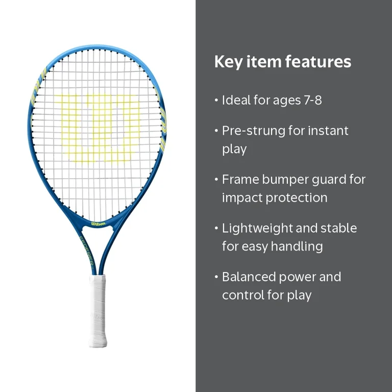 Wilson Roger Federer 23 Junior Recreational Tennis Racket, Blue