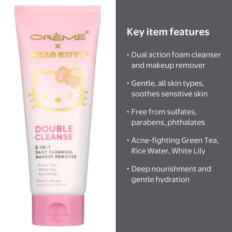 The Crème Shop Hello Kitty Double Cleanser 2- in-1 Facial Foam