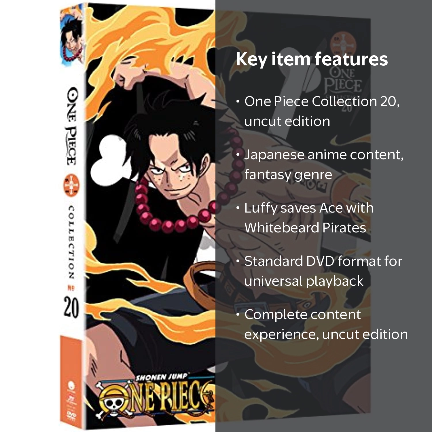 Funimation, New One Piece Collection 20 DVD, Uncut version, Anime