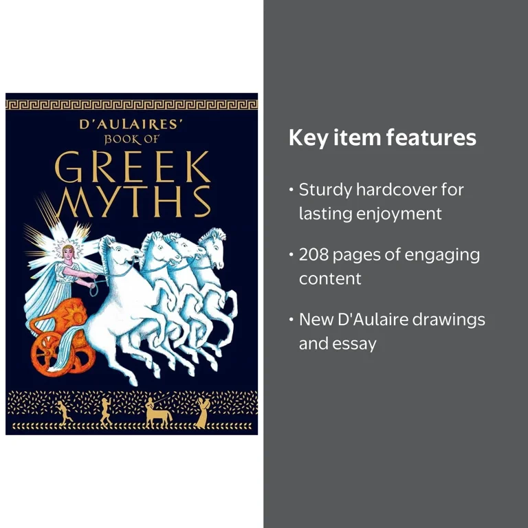Ingri D'Aulaire, Book of Greek Myths, Hardcover, Classics for Kids