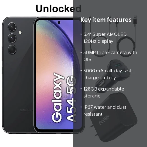 Samsung Galaxy A54 5G 128GB Factory Unlocked Android Smartphone
