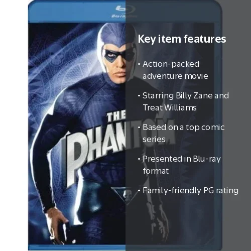 Paramount, The Phantom Blu-ray, Billy Zane starring, action