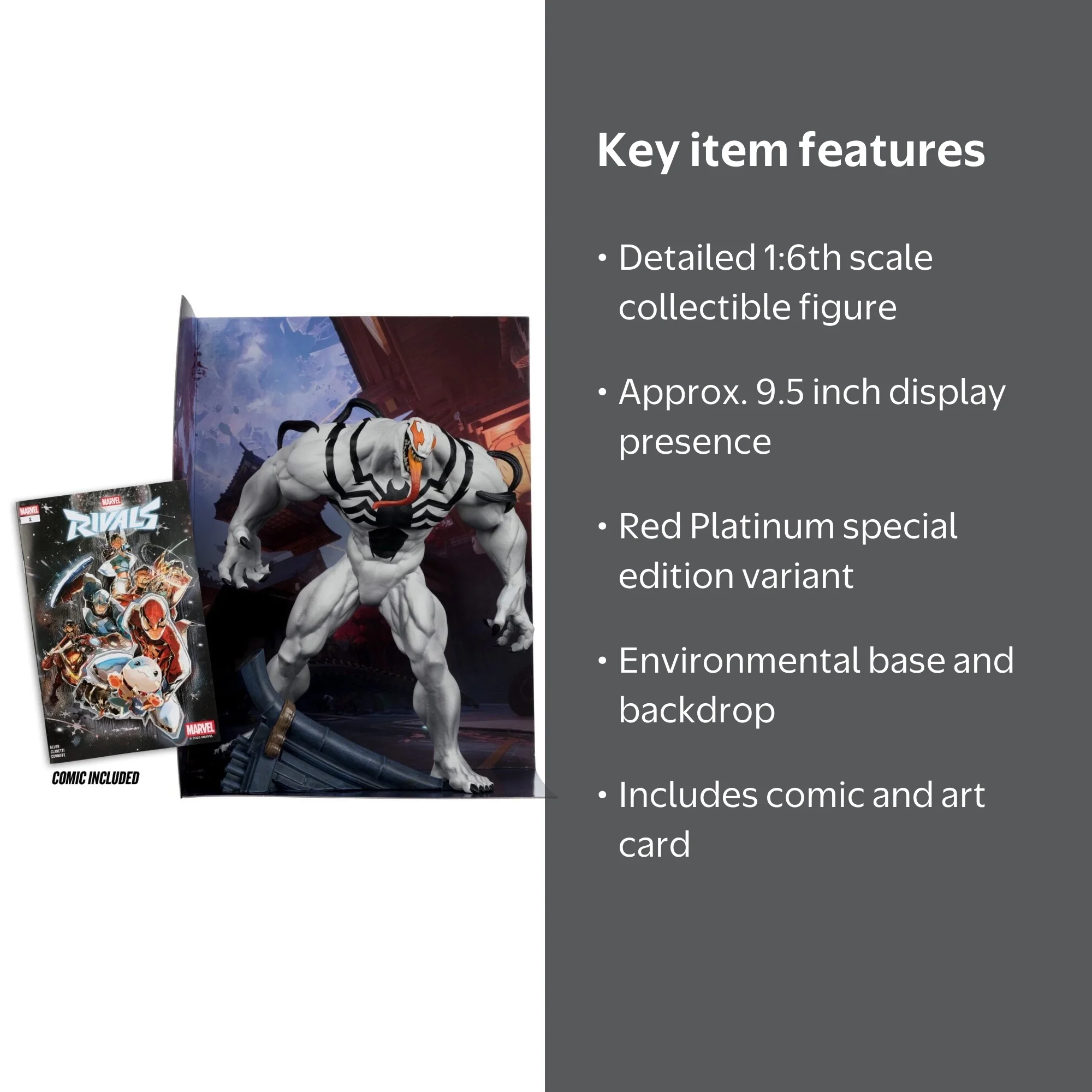 Venom (Marvel Rivals) 1:6th Scale Collectible Red Platinum Edition