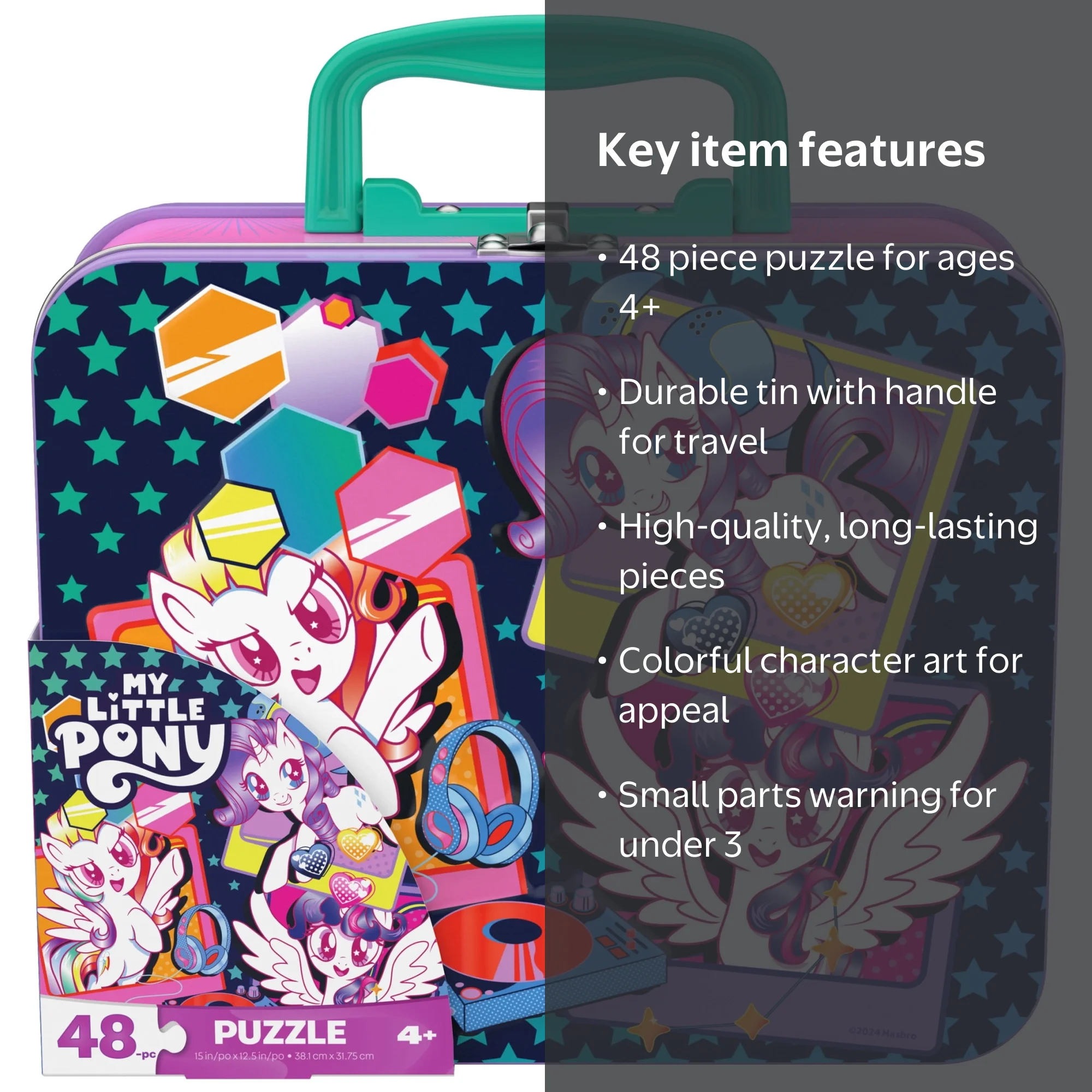 Spin Master Games, My Little Pony 48-Piece Puzzle in Tin with